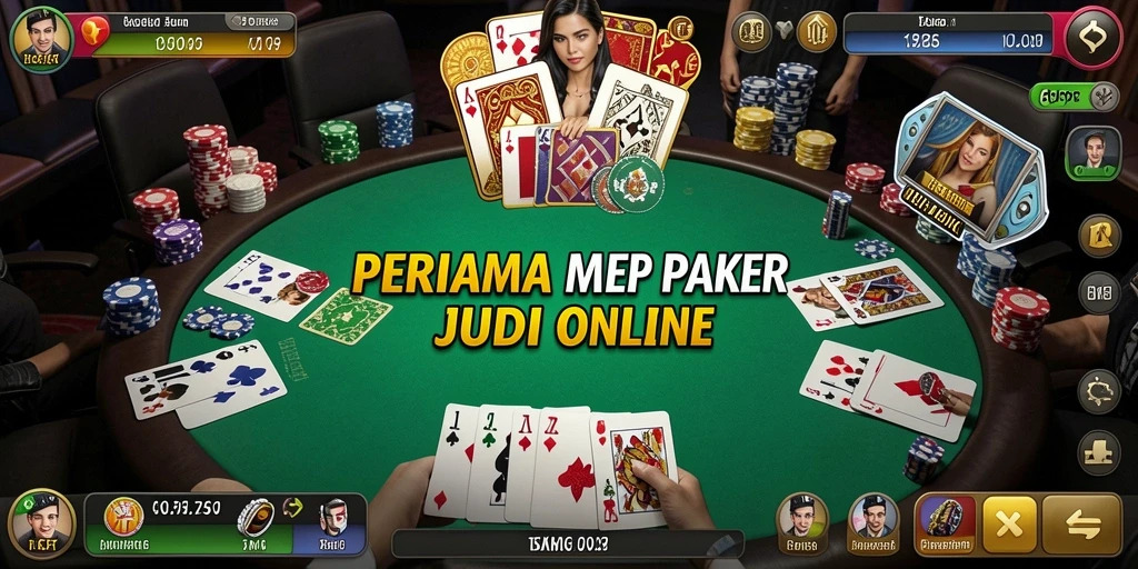 Screenshot gameplay 6CF menampilkan aksi seru bermain poker.