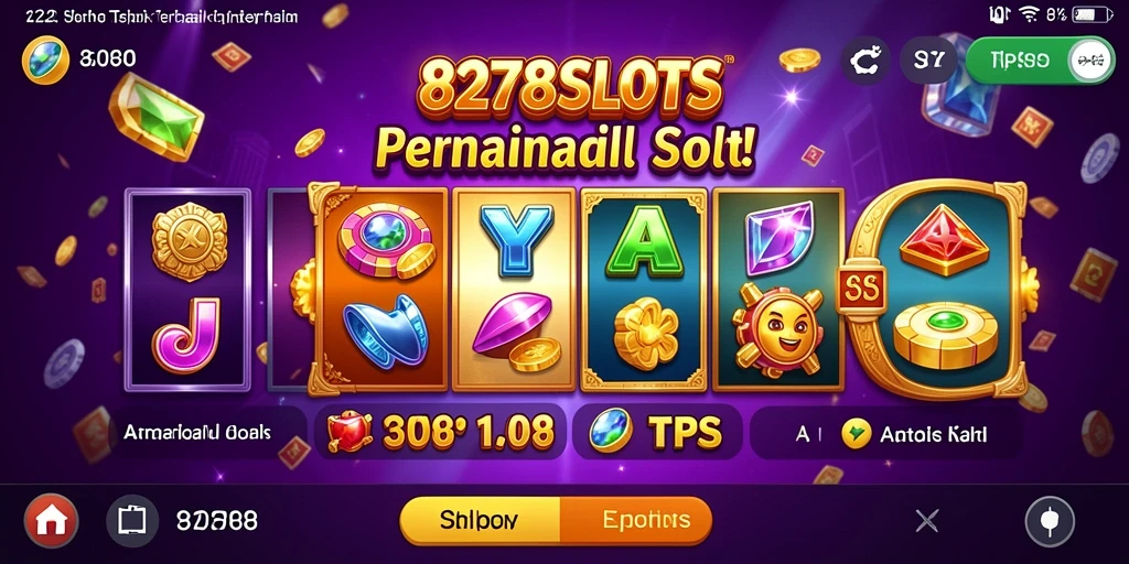 Screenshot gameplay <strong>8278SLOTS</strong> menampilkan keseruan permainan slot yang megah.