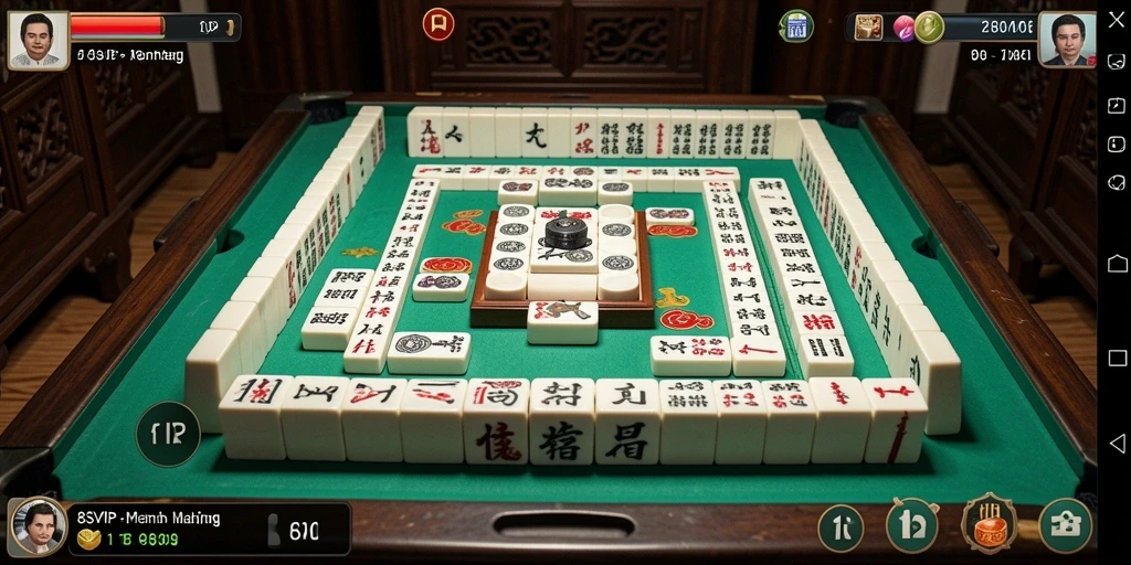 Tampilan gameplay Mahjong yang menarik dan interaktif.