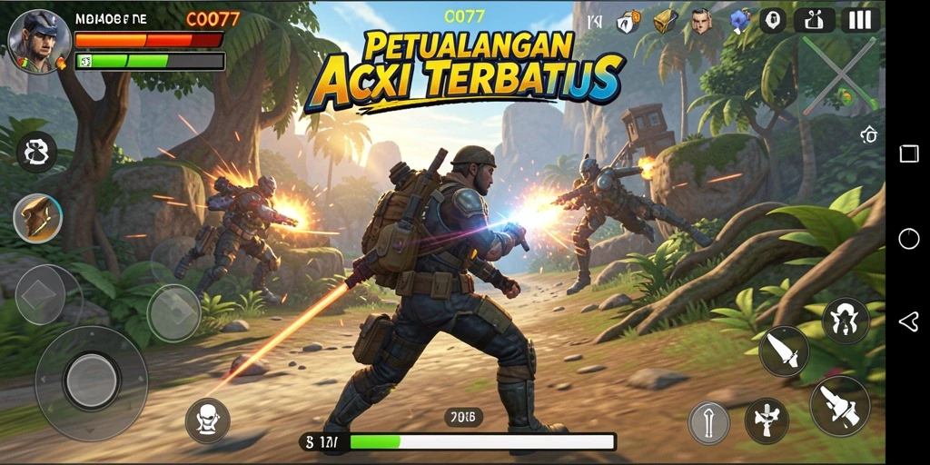 Tangkapan layar C0077 menampilkan aksi gameplay ARPG yang seru.