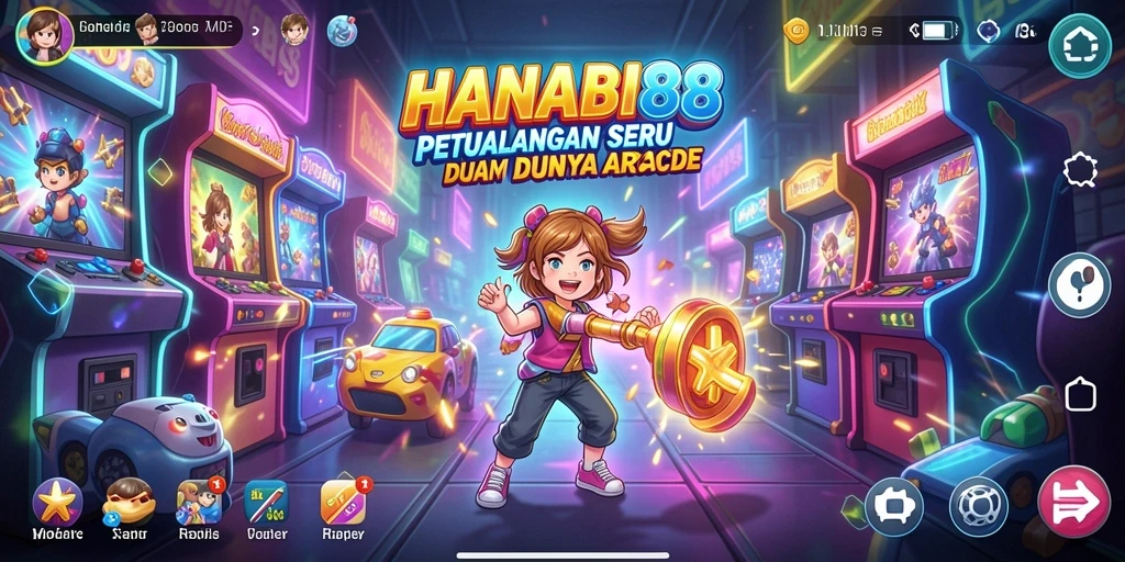 Gameplay seru HANABI88 dengan rintangan menantang dan grafis menarik.