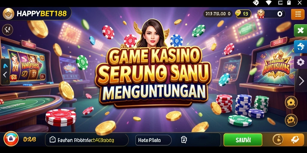 Tampilan gameplay seru dari aplikasi Kasino HAPPYBET188.