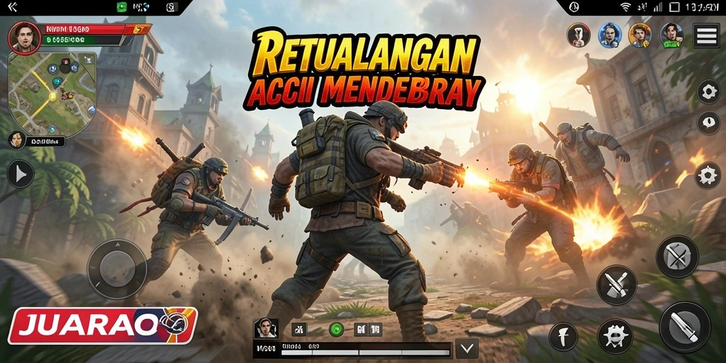 Screenshot gameplay JUARAGO menampilkan aksi seru dan karakter unik.