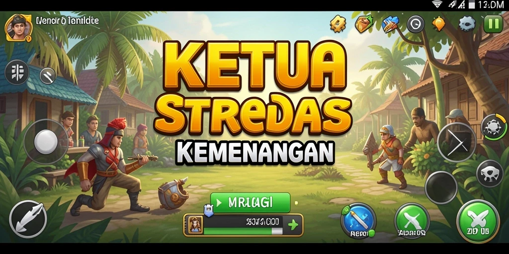 Tampilan gameplay menegangkan dan strategis dari KETUA.