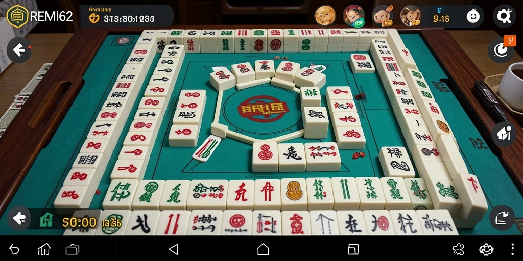 Tampilan gameplay Mahjong yang menarik dan penuh strategi.